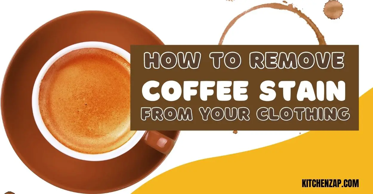 How to get coffee stains out of clothing