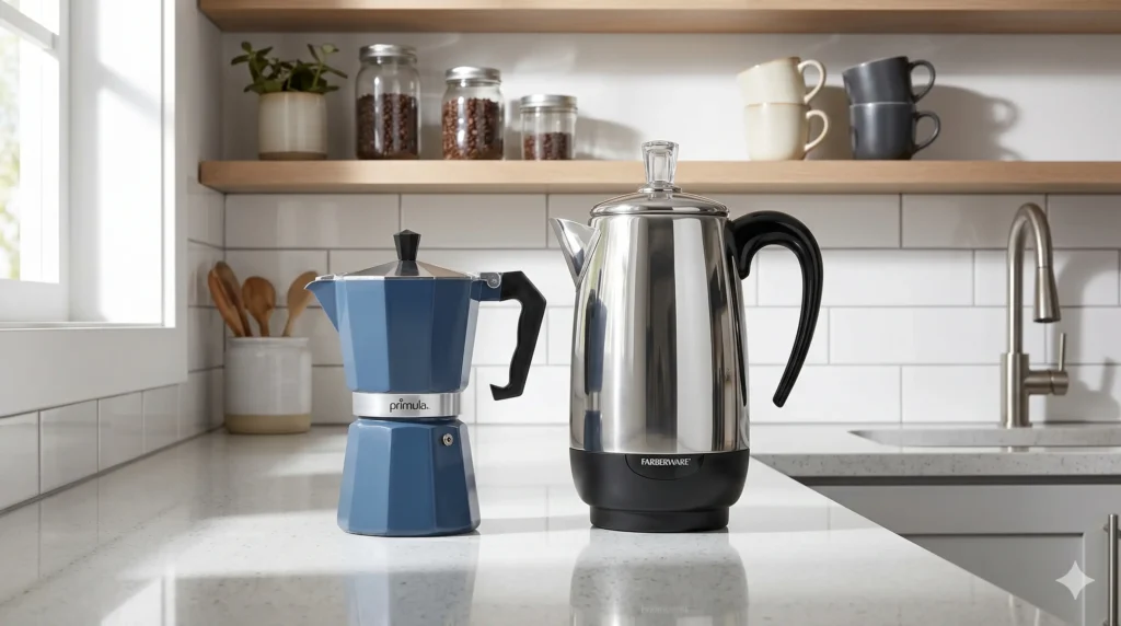 moka vs percolator coffee