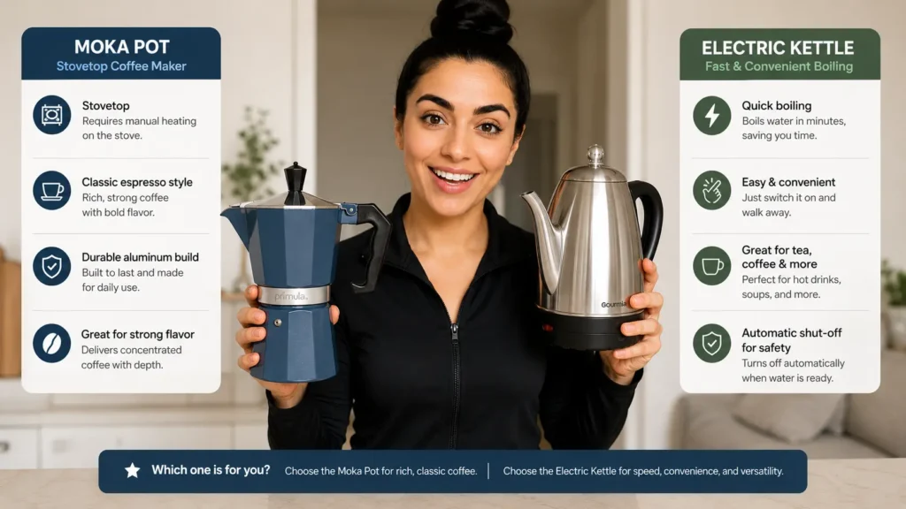 Percolator vs. Moka coffee