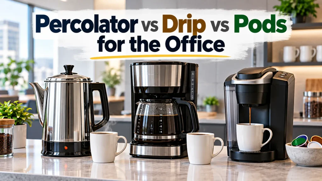 Percolator vs Drip vs Pods for the Office